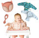Tidy Tot Feeding Set made of Silicone with Non-Slip Base 4pcs