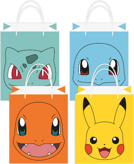 8 Loot Bags Pokémon 2024 Paper 13 X 21.5 Cm