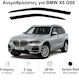 Heko Set of Windbreakers Front Car Dark Fime for BMW X5 2018+ 2pcs