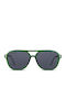Smooder Unisex Sonnenbrille mit Grün Kunststoff Gestell und Grün Linse X014