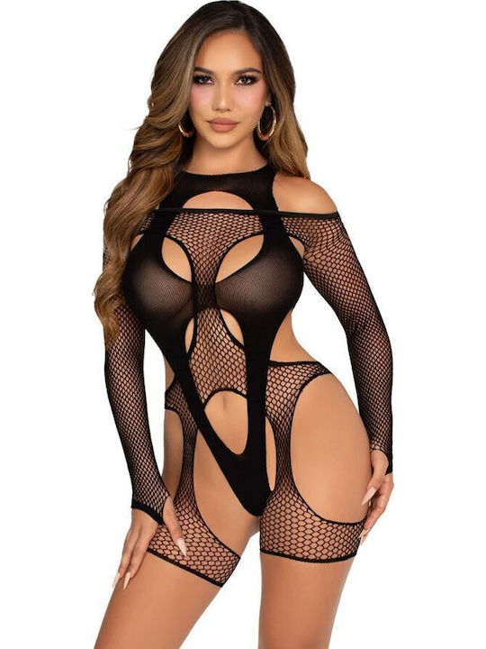 Leg Avenue Fishnet Bodystocking Ολόσωμο Καλσόν Μαύρο
