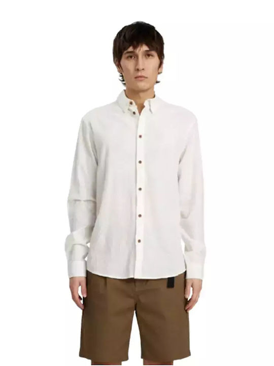 Anerkjendt Long-sleeved Linen Shirt Tofu