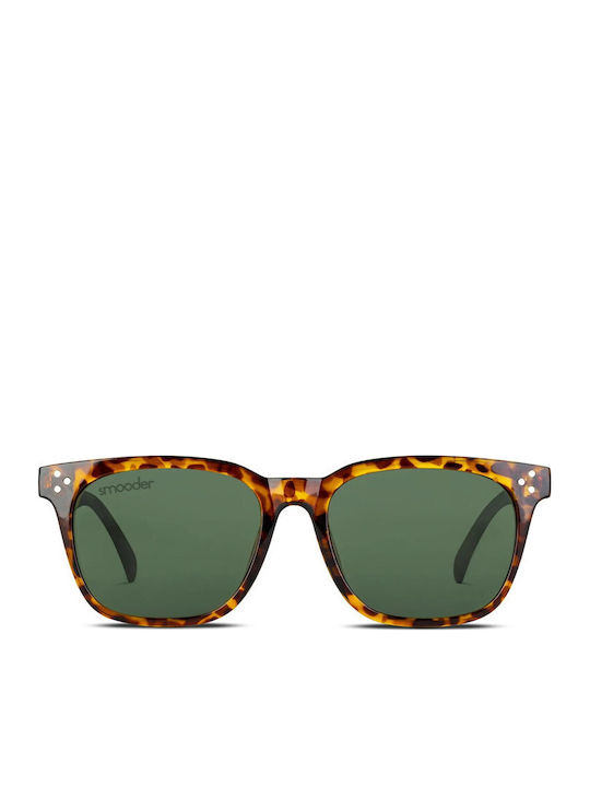 Smooder Unisex Sonnenbrille mit Braun Schildkröte Kunststoff Gestell X033