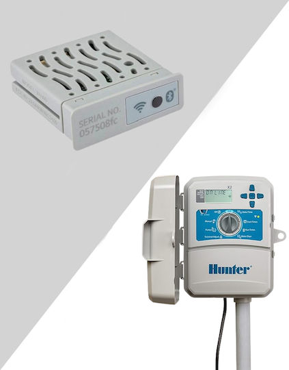 Hunter Industries X2 401-e with Wi-Fi Wand Module Irrigation Programmer Electric Table 4 Stops with Wi-Fi