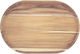 Placă de tăiat ovală din lemn de tec 47.5x31.5x1.8 cm Churrasco Tramontina 13527351 Fabricată în Brazilia
