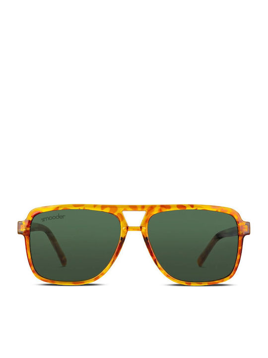 Smooder Unisex Sonnenbrille mit Braun Schildkröte Kunststoff Gestell X043