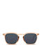 Smooder Unisex Sonnenbrille mit Rosa Kunststoff Gestell und Blau Linse BRS03