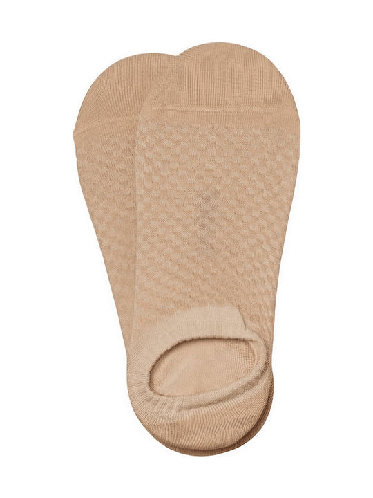 ME-WE Sous Bas Damen Socken Beige 2Pack