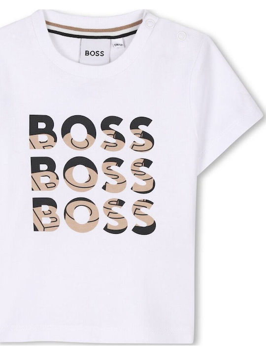 Kinderoberteil Kurzärmelig Weiß