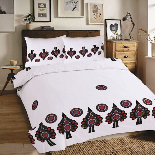 Matex Set Husă de Pilotă Bumbac Single cu Față de Pernă 160x200 Multicolor