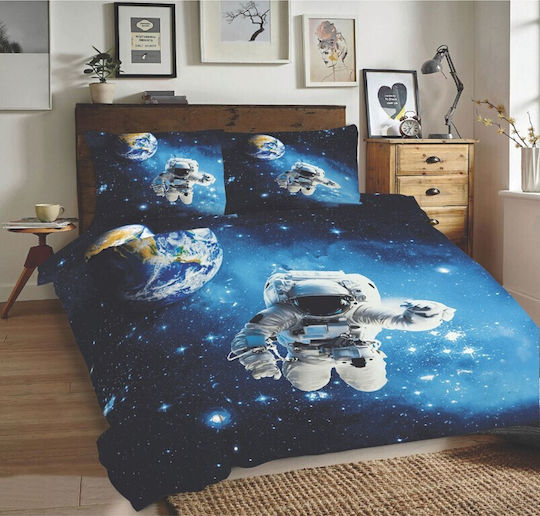 Matex Set Husă de Pilotă Bumbac Single cu Față de Pernă 160x200 Multicolor