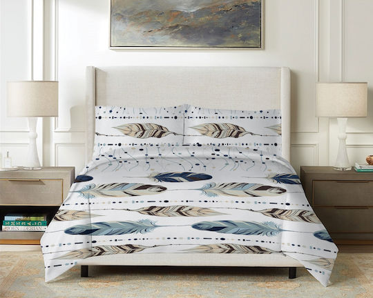 Matex Set Husă de Pilotă Bumbac Single cu Față de Pernă 160x200 Multicolor