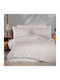 Clasy Home Set Husă de Pilotă Dublă cu 4 Fețe de Pernă & 1 Cearsaf 200x220 Cream Tarva