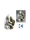 Set of Decorative Ceramic Bunny Figures White Beige 2pcs Galifas 790264 Galifas