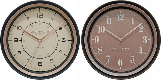 Ankor Wall Clock Plastic Rose Gold Various Colors)