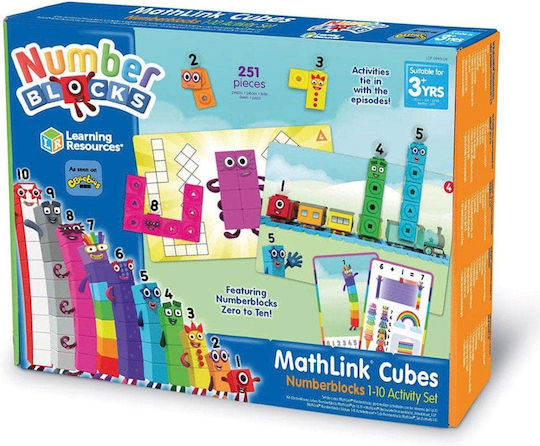 Learning Resources Образователна Игра Образователни за 3+ години Години Комплект за дейности MathLink®Cubes 1-10