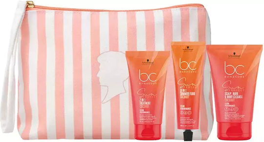 Schwarzkopf Bonacure Sun Protect Комплект за Терапия на Коса с Шампоан и Терапия 4бр