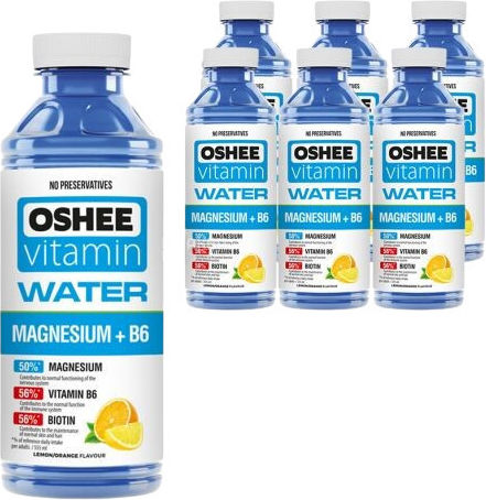 Oshee Vitamin Water Magnesium Orange 6 x 92.5ml