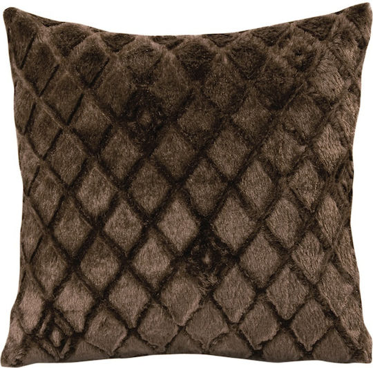 Matex Throw Pillow Brown 40x40cm