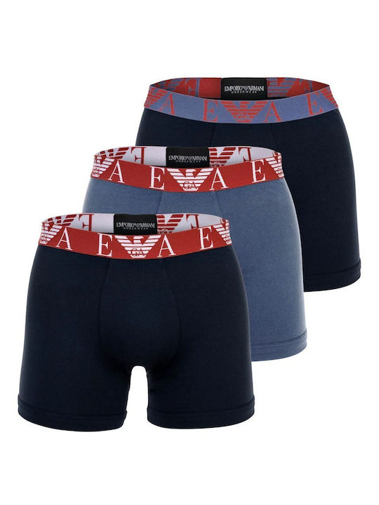 Men's Boxers Armani Blue-vin-indigo 3Pack