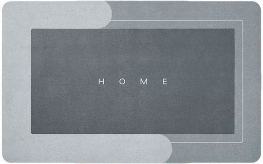 Rutschfest Badematte Rechteckig Gray 80x50cm