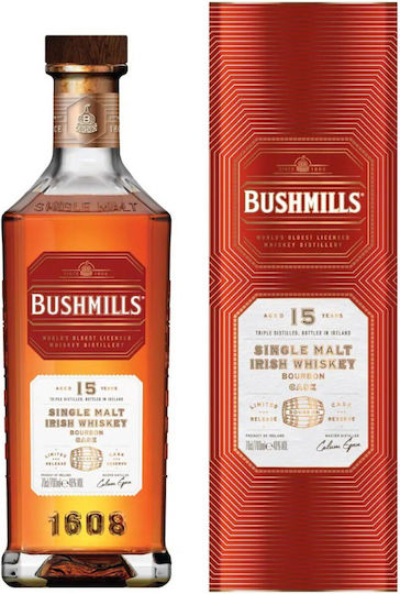 Single Malt Ουίσκι 15 Ετών Ιρλανδίας 46% 700ml
