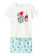 Kids' Set with Shorts Summer 2pcs Bright White
