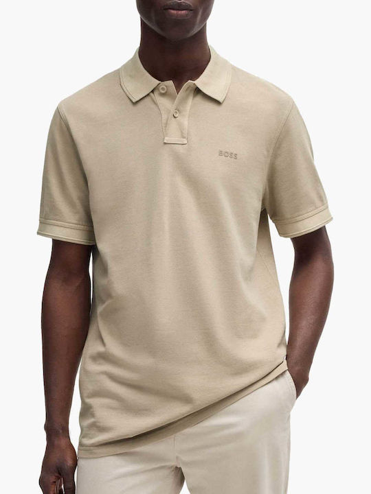 Boss Prime Bluză cu mânecă scurtă Beige