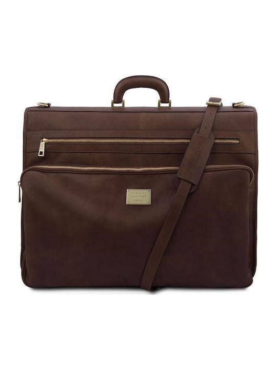 Tuscany Leather Travel Suitcase Brown