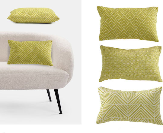ArteLibre ArteLibre Throw Pillow Sofa Cushion Yellow 45x45cm Various Designs