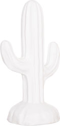Διακοσμητικος Κακτος Δαπεδου Cactus Hm4386.02s Mdf Λευκο 42x30x74υεκ