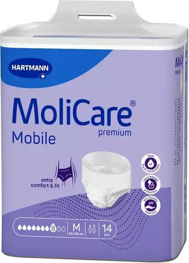 Hartmann Molicare Mobile Premium Incontinence Diapers Medium 14pcs
