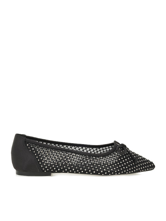 Fabric Ballerinas Black