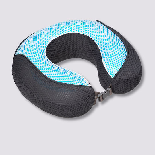 5Five Memory Foam Travel Pillow 30x28cm Blue