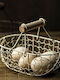 Fruit Bowl Metallic Beige