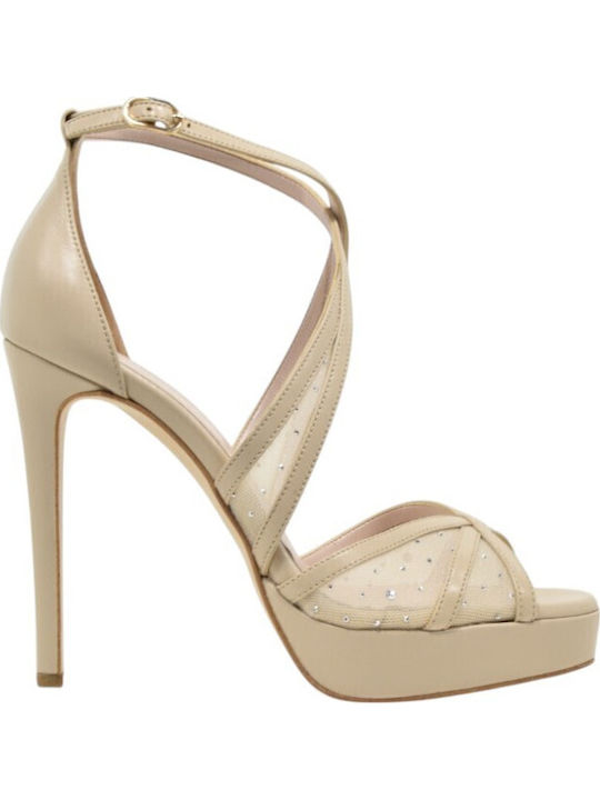 Fardoulis Δερμάτινα Πέδιλα Μπεζ