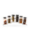 Orion Glass Tabletop Spice Rack Organizer Silver 6pcs