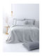Palamaiki Zoe Pique Blanket Double 230x260cm Silver