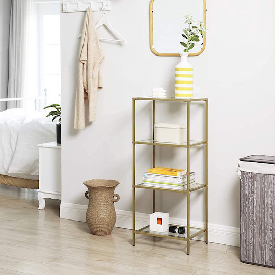 Bookcase 40x30x95cm Gold