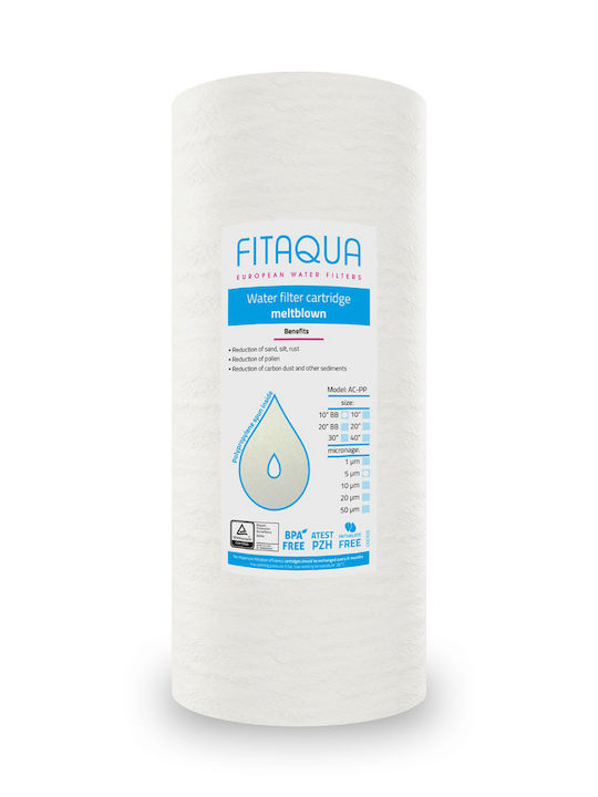 Fit Aqua Water Filter Replacement Central Water Filtration System made of Polypropylene 10" Big-Blue PP 5 μm
