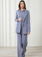 Enzzo Ruby Lung Blazer pentru femei Sacou Blue