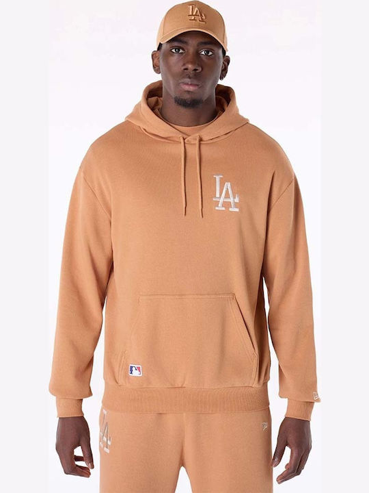 Mlb League Sweatshirt with Hood Brown