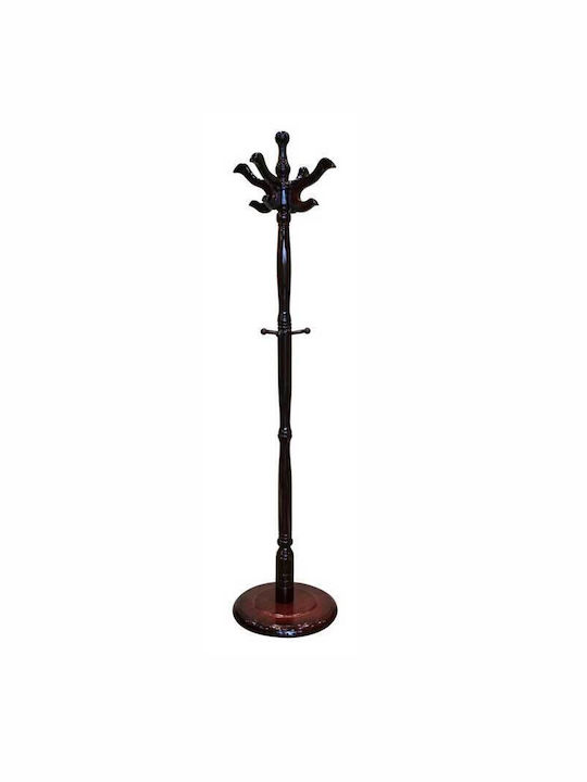 Holz-Garderobenständer Braun 40x40x178cm Galifas 7940117 Galifas