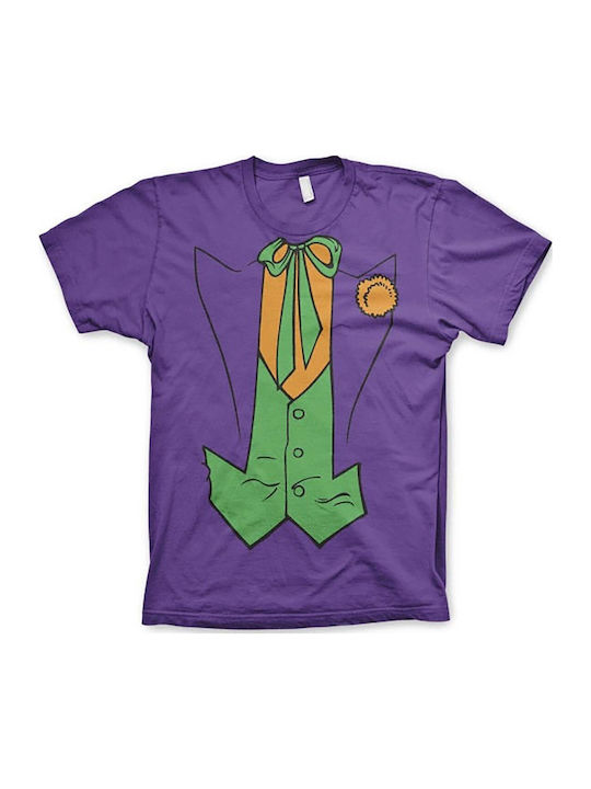 Joker Suit T-shirt Purple Wb-1-bat009-h31-pu