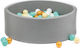 Ludi Ball Pit made of Fabric for 6+ Months Gray