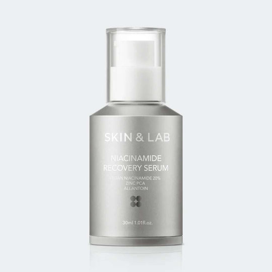 Skin & Lab Niacinamide Beruhigend Serum Gesicht mit Niacinamid für Strahlkraft & Aufhellung 30ml
