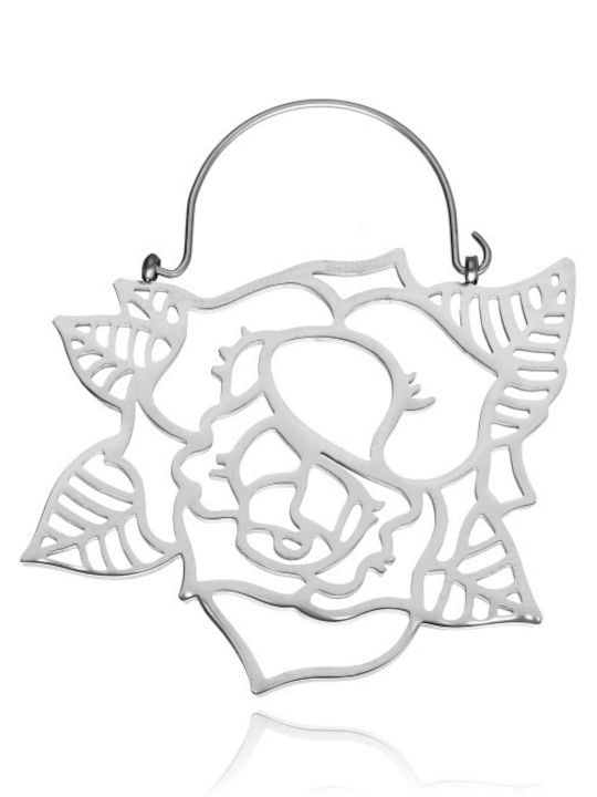 Crazy Needles Silver Stretching Tunnel Earring