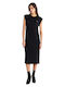 Tonia Summer Midi Dress Black