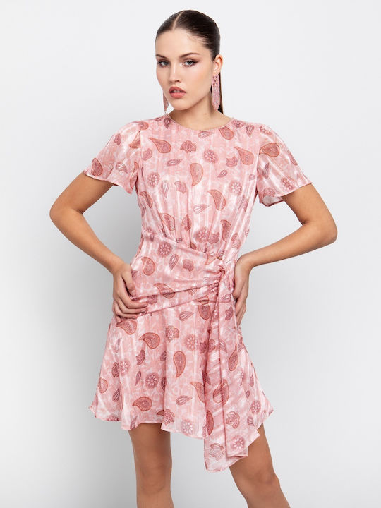 Summer Mini Evening Drape Dress