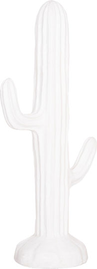 Decorative Floor Cactus Fb94386.02l MDF White 63x37x150cm